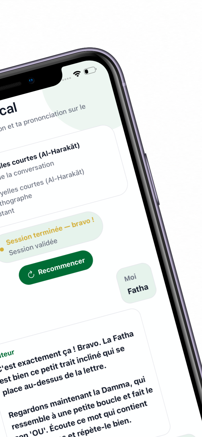 AI explanation of an Arabic lesson